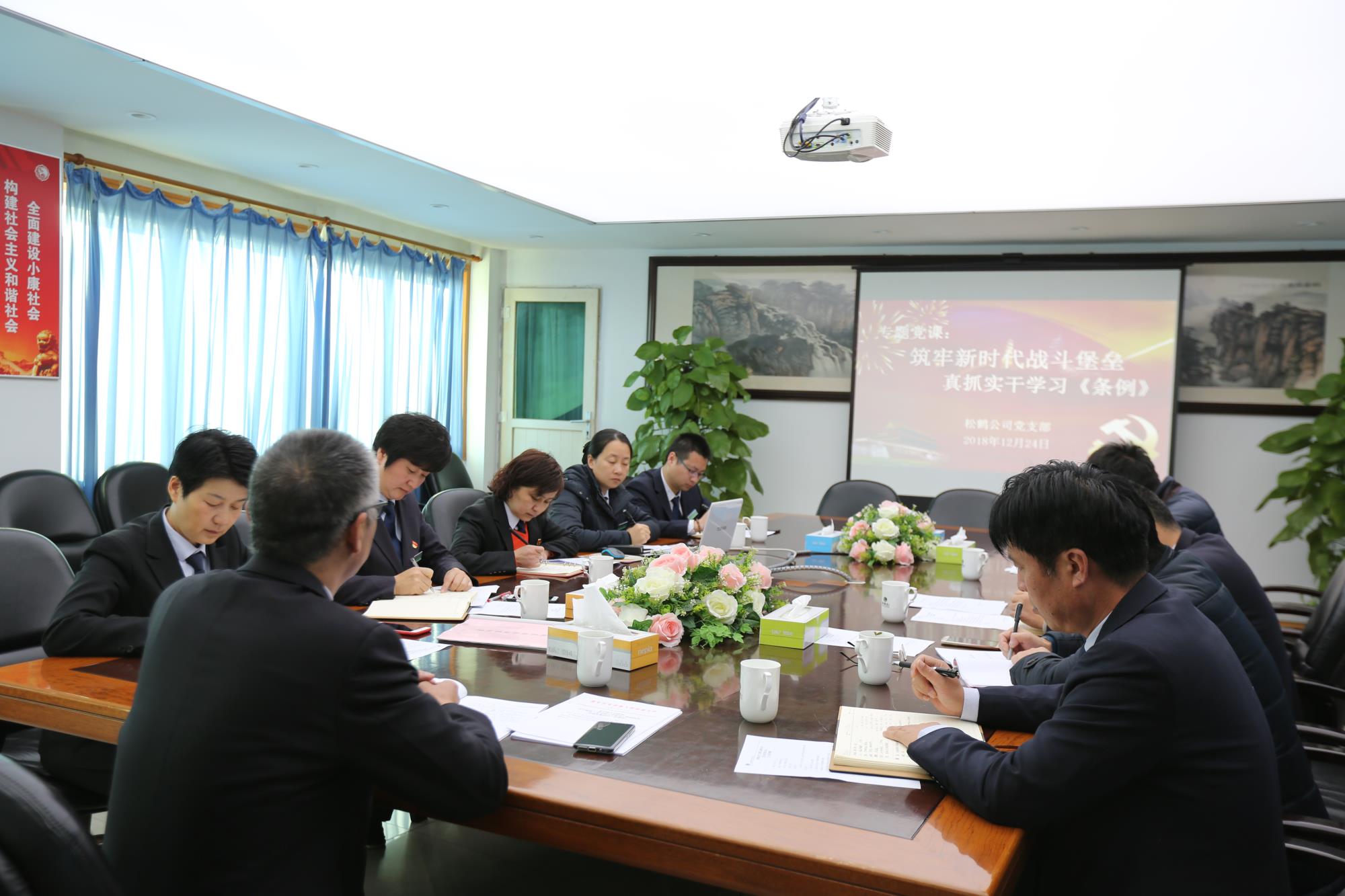 筑牢新时代战斗堡垒 真抓实干学习《条例》____松鹤党支部开展主题党日活动